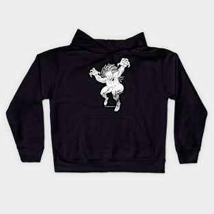 MSAB! BlackPantherBlackout Black and White Kids Hoodie